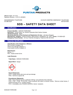 sds - Puritan Products