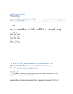 Measurement of free radicals OH and HO₂ in Los Angeles smog