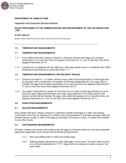 Code of Colorado Regulations - Colorado Secretary of State