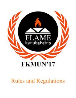 Rule Book - FLAME Kurukshetra 2017
