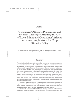 Consumers` Attribute Preferences and Traders` Challenges Affecting