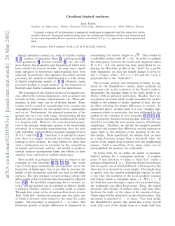 Gradient-limited surfaces
