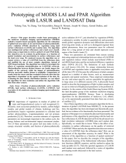 Tian et al., 2000. - Climate and Vegetation research group