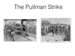 The Pullman Strike - St. Pius X High School