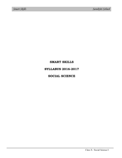 History/Pol. Sc. - Sanskriti School