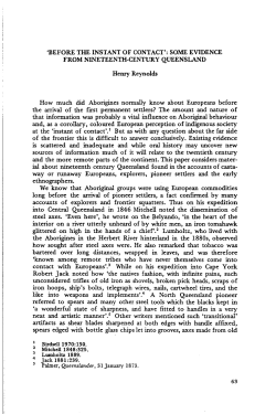 BEFORE THE INSTANT OF CONTACT`: SOME - ANU Press