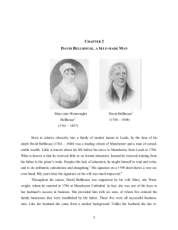 Chapter 2 David Bellhouse a self made man
