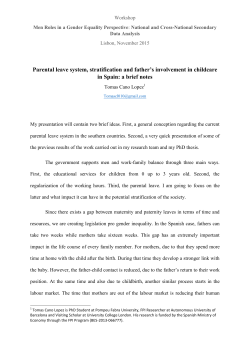 Parental leave system, stratification and father`s involvement