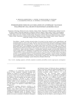 pterostilbene induces accumulation of autophagic vacuoles followed