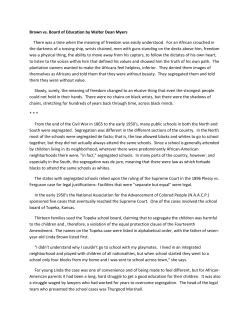 Brown vs. Board of Education by Walter Dean Myers