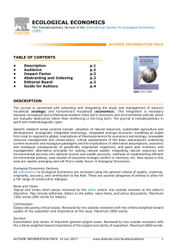 ecological economics