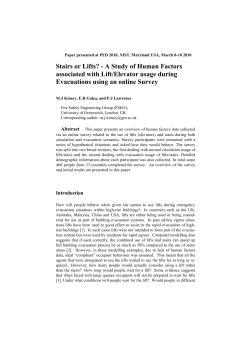 Stairs or Lifts? - A Study of Human Factors associated with Lift