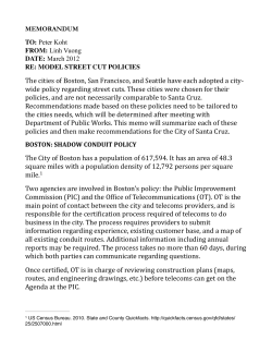 The cities of Boston, San Francisco, and Seattle have each adopted