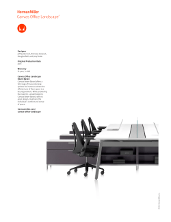 Canvas Office Landscape Beam-Based product sheet