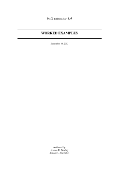 Worked Examples - Digital Corpora