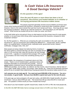 Is Cash Value Life Insurance A Good Savings Vehicle?