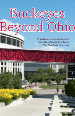 Buckeyes Beyond Ohio - First Year Experience