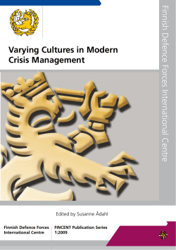 Varying Cultures in Modern Crisis Management