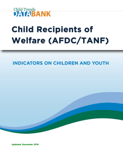 Child Recipients of Welfare (AFDC/TANF)