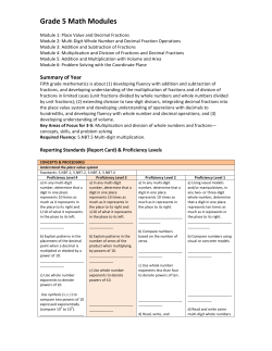 Grade 5 Math Modules