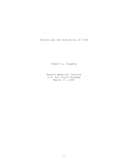 51, France and the Armistice of 1918., Robert A. Doughty, March 17