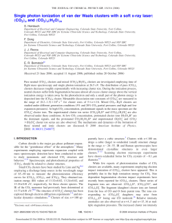 Single photon ionization of van der Waals clusters with a soft x