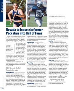 Nevada to induct six former Pack stars into Hall of Fame