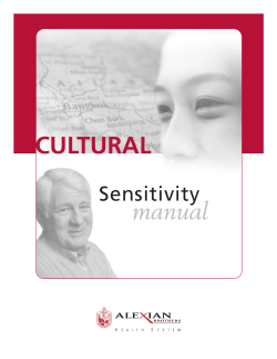 cultural sensitivity PDF - Alexian Brothers Health System