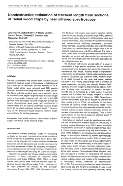 Nondestructive estimation of tracheid length from