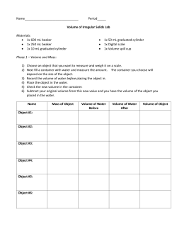 1x 600 mL beaker &bull; 1x 250 mL be