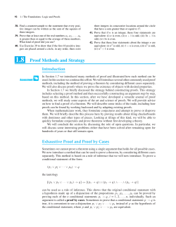 1.8 Proof Methods and Strategy