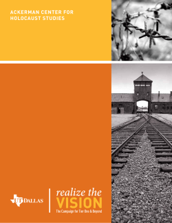 ackerman center For Holocaust studies