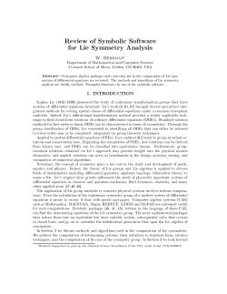 Review of symbolic software for Lie symmetry analysis
