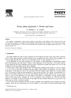 Fuzzy plane geometry I: Points and lines