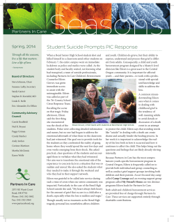 Student Suicide Prompts PIC Response