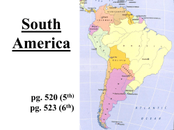 South America - El Camino College