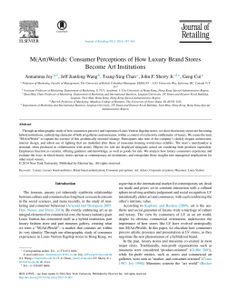 M(Art)Worlds: Consumer Perceptions of How Luxury Brand Stores
