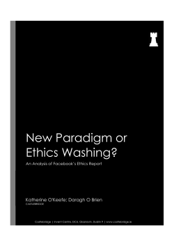 New Paradigm or Ethics Washing?