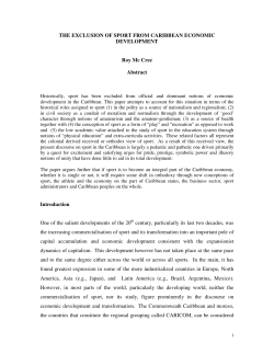 THE EXCLUSION OF SPORT FROM