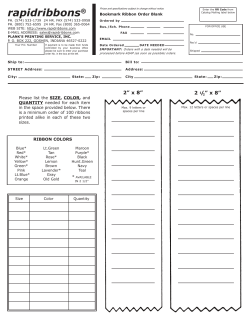 Bookmark order - Rapid Ribbons