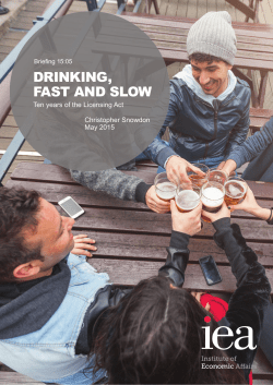 Drinking fast and slow, Ten years of the Licensing Act