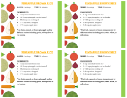 30 minutes INGREDIENTS &bull; 1 cup uncooked