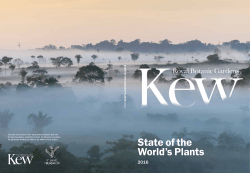 State of the World`s Plants