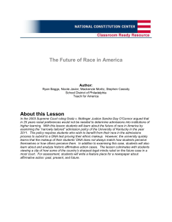 The Future of Race in America: High School