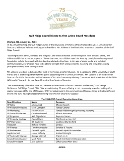 Gulf Ridge Council Elects Its First Latino Board President