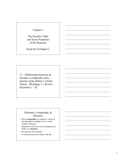 element, a compound, and a