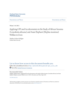 Applying GPS and Accelerometers to the Study of African Savanna