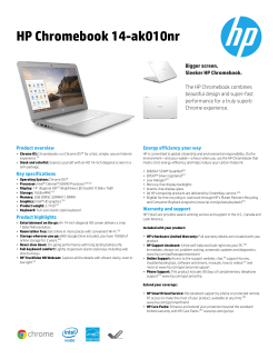 HP Chromebook 14-ak010nr