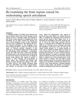 Re-examining the brain regions crucial for orchestrating speech