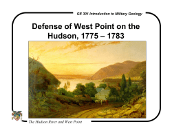 Defense of West Point on the Hudson (1775 &ndash; 1783)